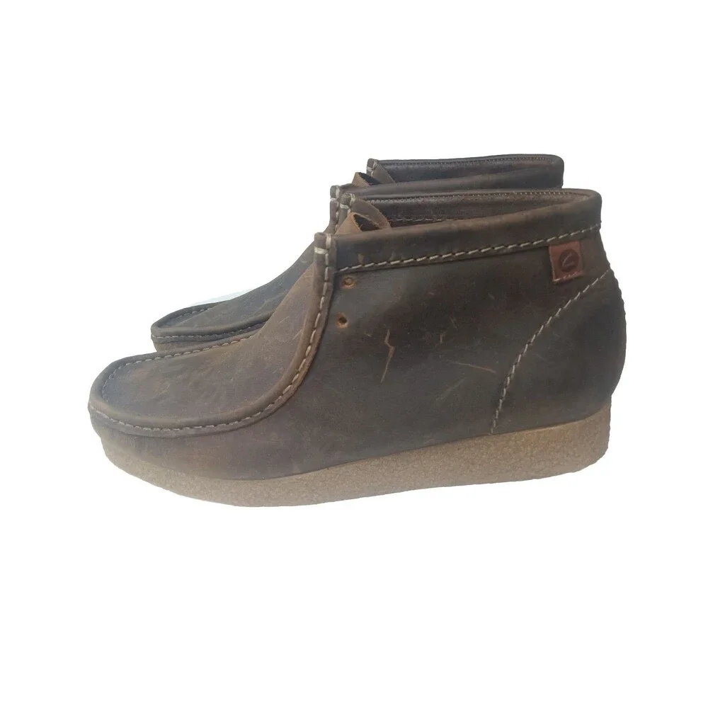 Clarks Shacre Chukka Boots Men's Size 10.5  Brown Leather